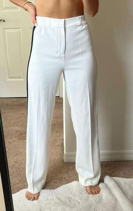 Transport GRATUIT Pantaloni dama Zara albi /Blugi