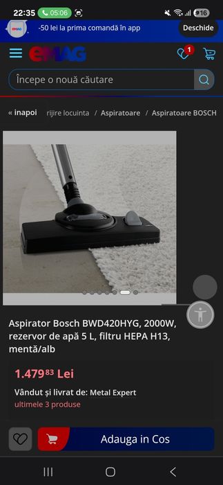 Vând aspirator Bosch
