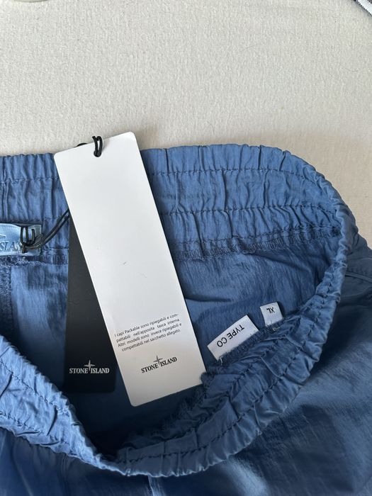 Blue stone island shorts
