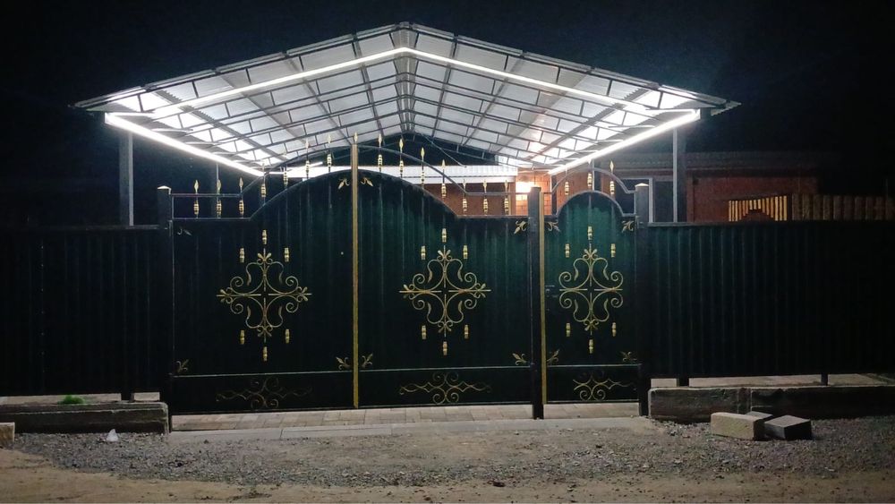 Навесы ,ворота,казырки