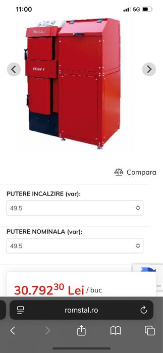 Centrala peleti si lemn 50 kw TKAN 2 RADIJATOR