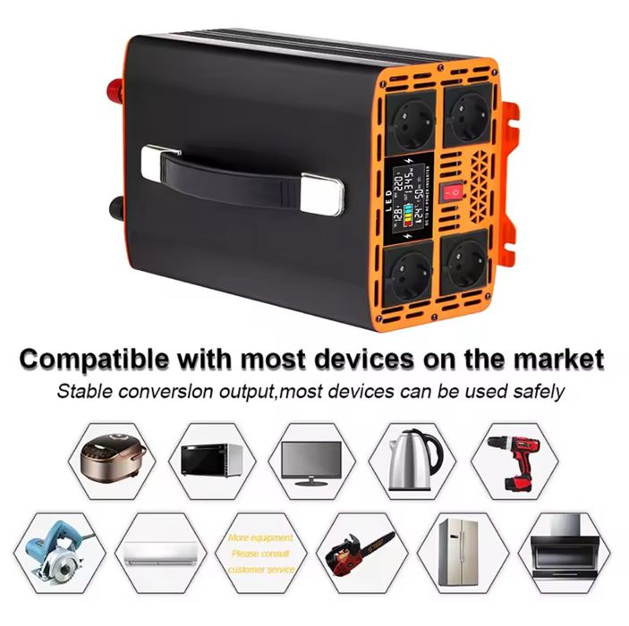 РАЗПРОДАЖБА: 9 kW РЕАЛНА МОЩНОСТ, чист синус, висококачествен инвертор