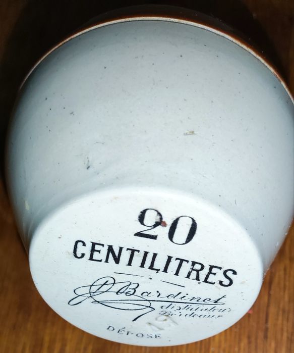 Bardinet 20cl. бутыль из под французского бренди антикварная