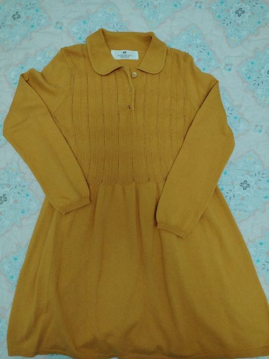 Платье на 7-8 лет тёплое