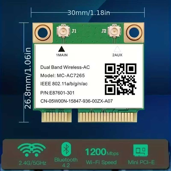 Wi-Fi карта PCI-E для ноутбука