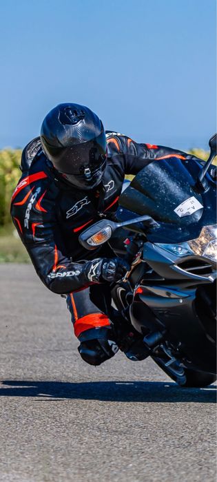 Vand Costum motocicleta Spidi Track Wind Pro L 54 + Protectie coloana/piept level 2 Alpinestars