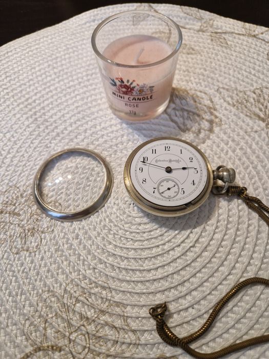 Уникален антикварен американски джобен часовник Columbia Watch Co