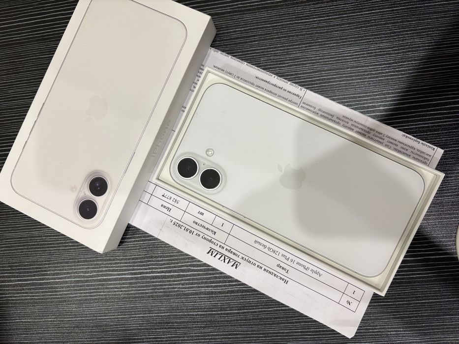 Iphone 16plus 128гб цвет белый
