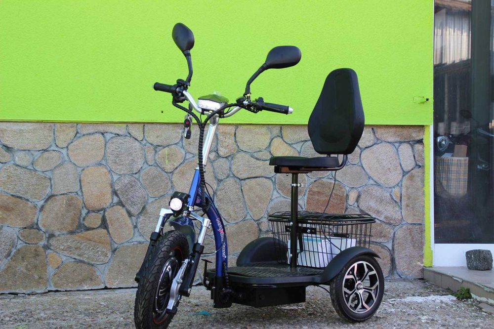 Електрическа триколка с равна платформа А3, 750W, 48V, 12Ah Maxmotors