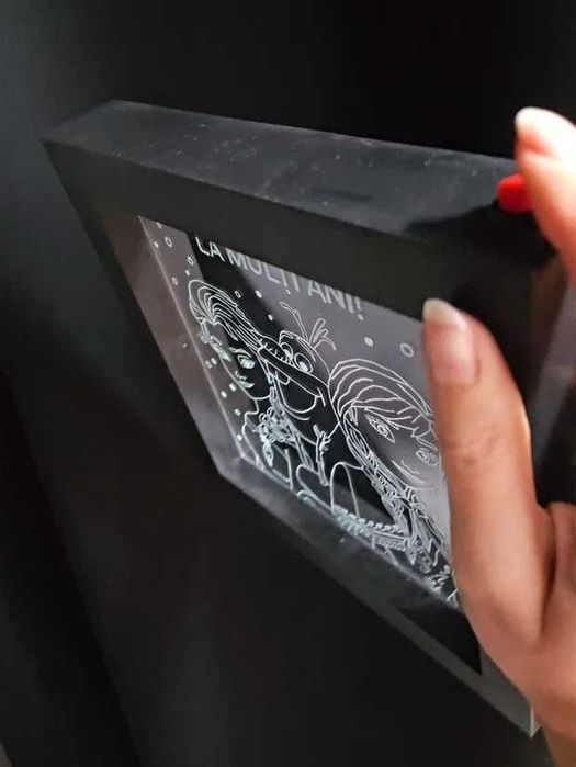 Lampă LED - La Mulți Ani - FROZEN - ELSA, ANA & OLAF - Gravata Manual