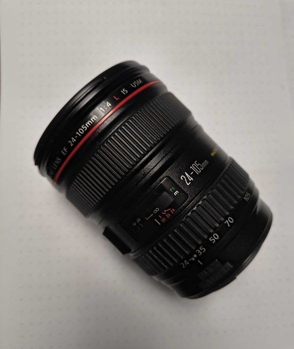 Obiectiv foto Canon EF 24-105mm f/4L IS USM Full Frame– obiectiv profesional seria L
