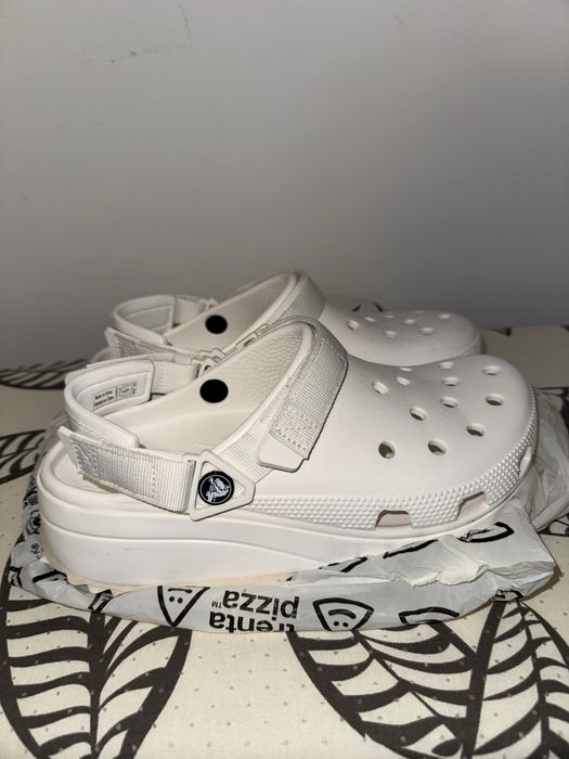 Crocs Classic Crush Clog Originali Alb, Marimea 38-39 (M7/W9) Aproape Noi