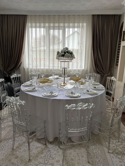 Столы, стулья, посуда в аренду