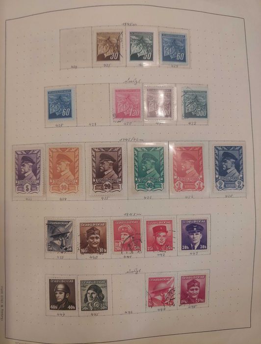 Album cu timbre straine CESKOSLOVENSKO (Ceoslovacia) incepand cu 1919