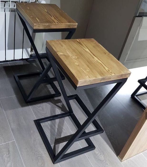 Бар столове масив и желязо