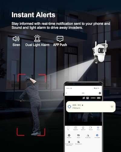 Нова 9MP WiFi външна камера 360° три обектива AI цветно нощно виждане