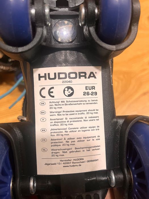 Ролики hudora размер 26-29