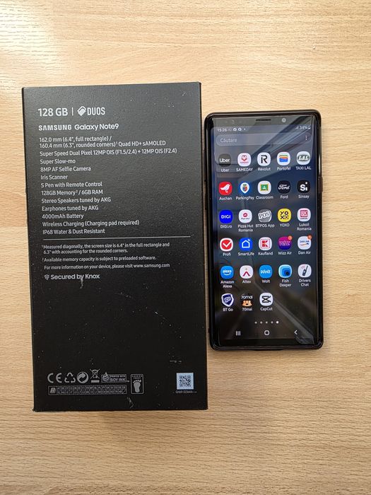 Vand Samsung Note 9 128GB