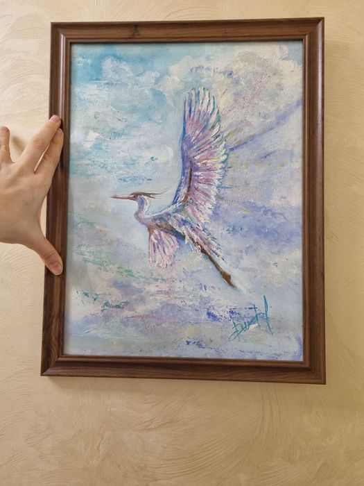 Картина масло Чапла 30/40