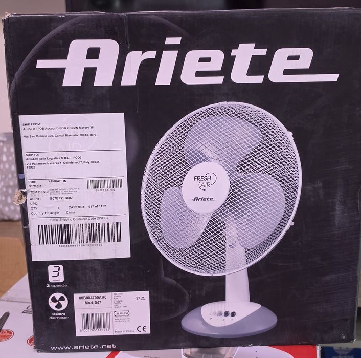 Настолен мини вентилатор Ariete
