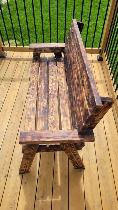 Banca din lemn de pin