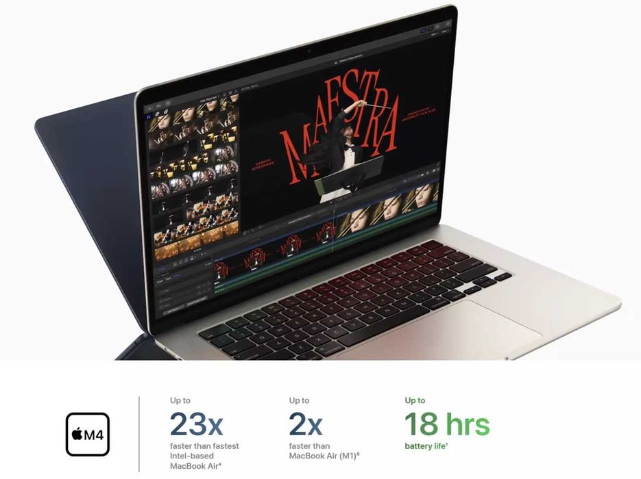 Ноутбук Apple MacBook Air 13 и 15-inch M4 новые в наличии (2025)