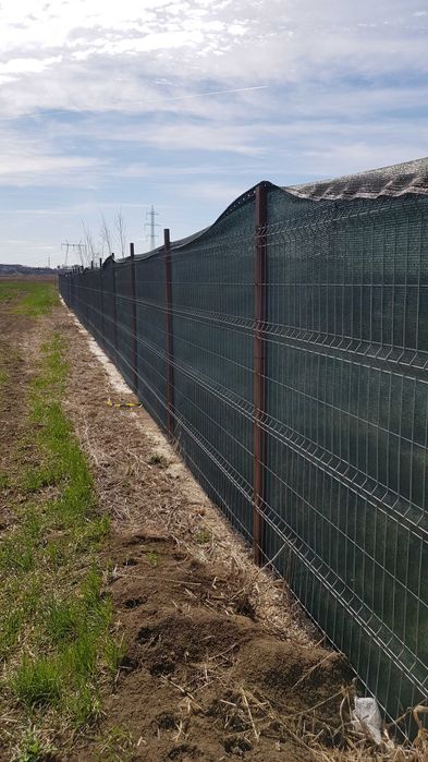 PLASA Umbrire Verde cu tiv intarit si ochiuri de prindere/Tratata UV