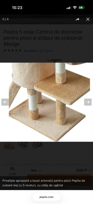 Centru de distractie pentru pisici cu 5 etaje