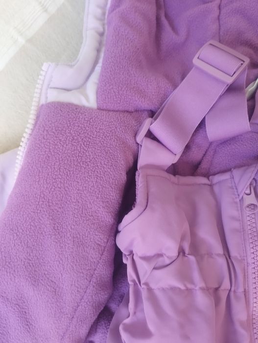 Ски гащеризон с яке, комплект зимна грейка 80см