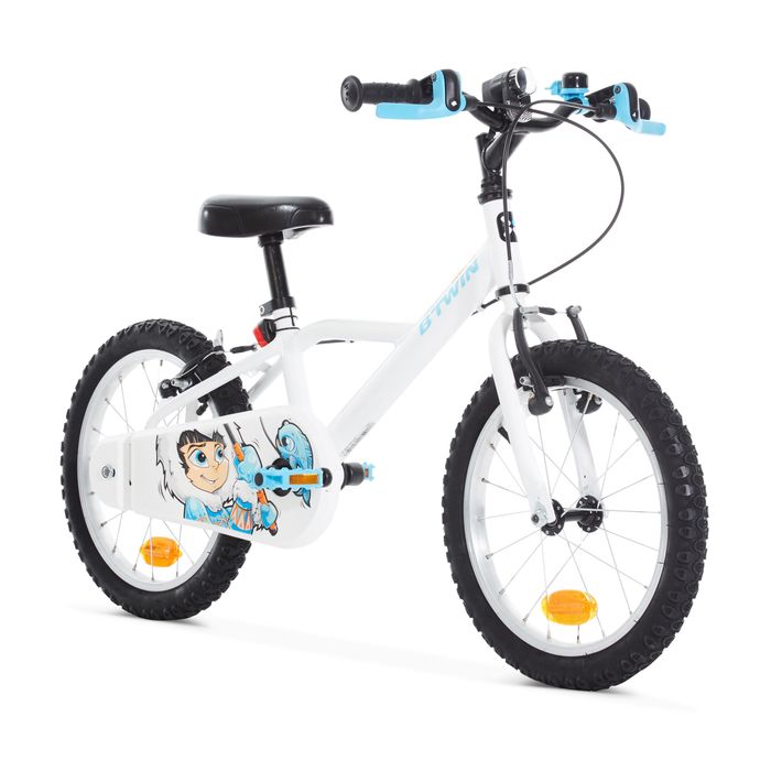 Bicicletă Inuit 100 16" alb copii 105 - 120 - (SecondHand) Decathlon