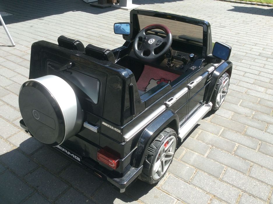Masinuta electrica MercedesGL telecom comenzi volanUSB muz far led