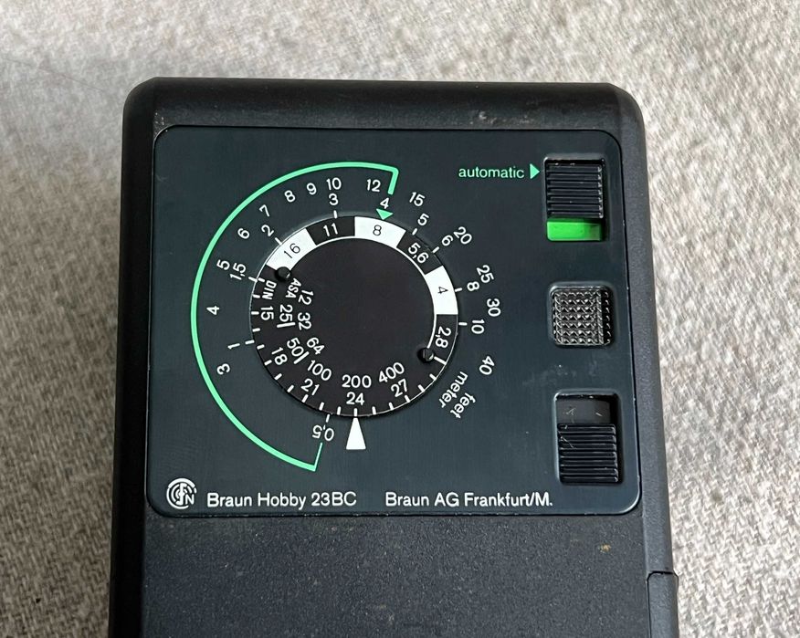Blitz foto Braun Hobby 23BC vintage automată compatibil camere analog