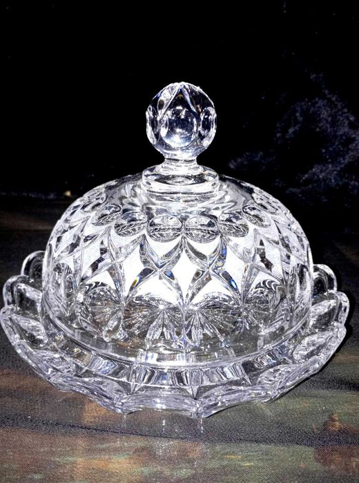 Crystal Nachtmann 24% pbO decanter si pahare , dish mare, set unic