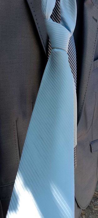 Рубашка мужская голубовато синяя