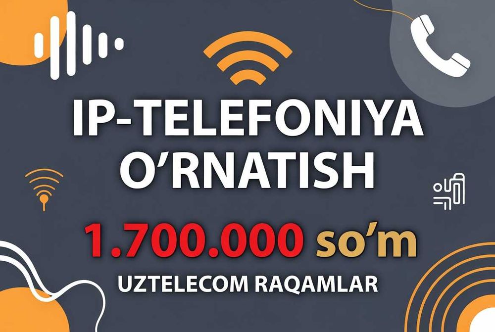 SIP ip telefoniya - 47.000 somdan