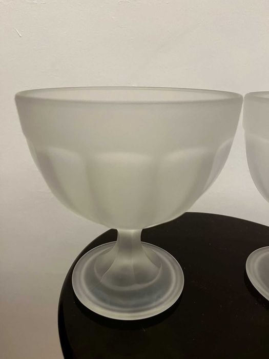 Set doua cupe cristal bizonat germania mari vechi bibelouri bibelou