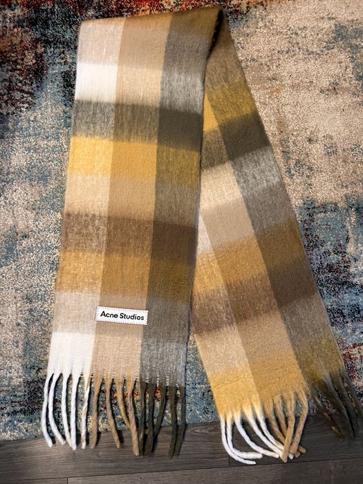 Fular Esarfa Acne Studios Mohair Checked Scarf – Alpaca & Mohair