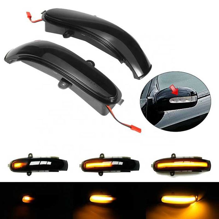 Бягащи мигачи Mercedes W203 C Клас 2000 - 2007 за огледала динамични