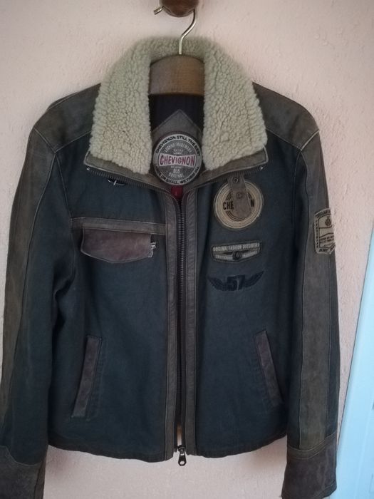 Geaca piele Chevignon L bărbați Aviator