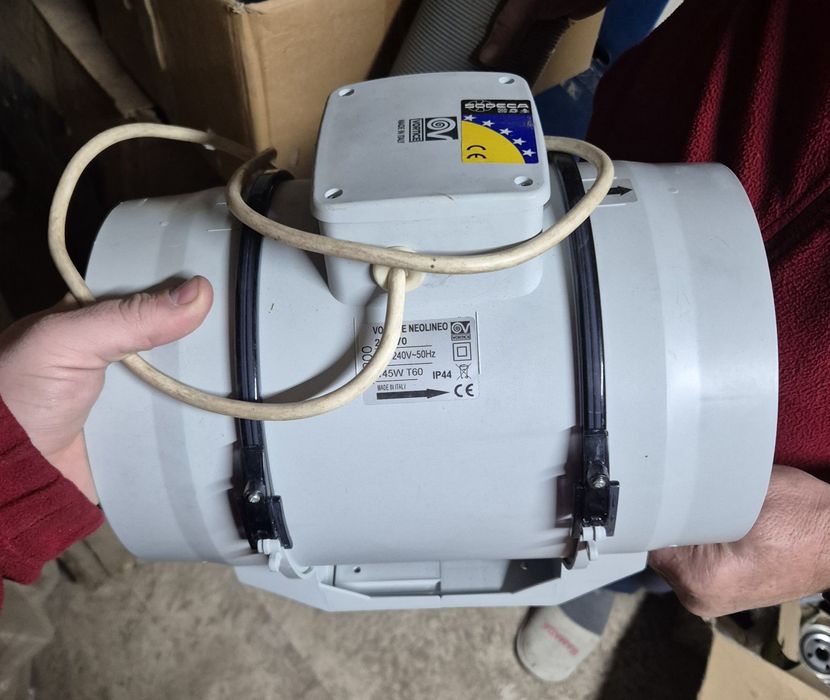 Ventilator in linie de tubulatura Vortice 200 v0