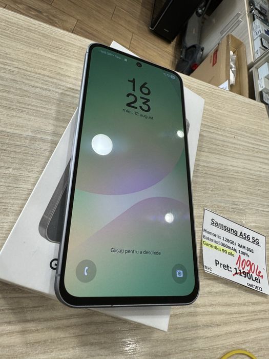telefon Samsung A56 5G 128GB/8gb ram, impecabil, baterie 100%