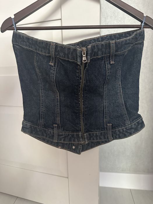 Zara джинсовый корсет