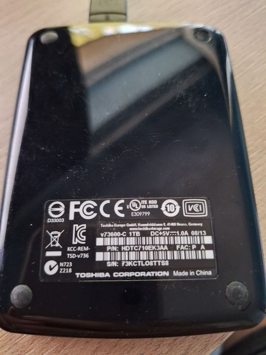 Външен хард диск Toshiba HD 1 TB