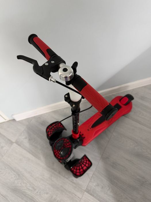 Детский складной самакат  стиле «Человек-паук».