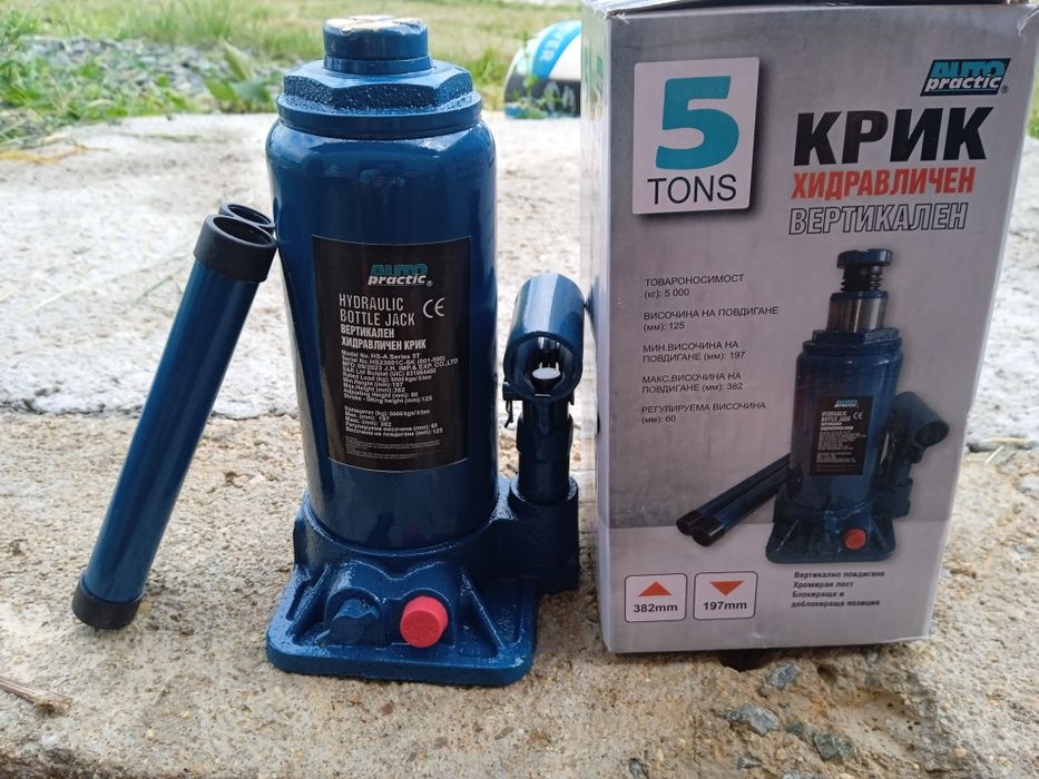 Хидравличен вертикален крик 5 т.