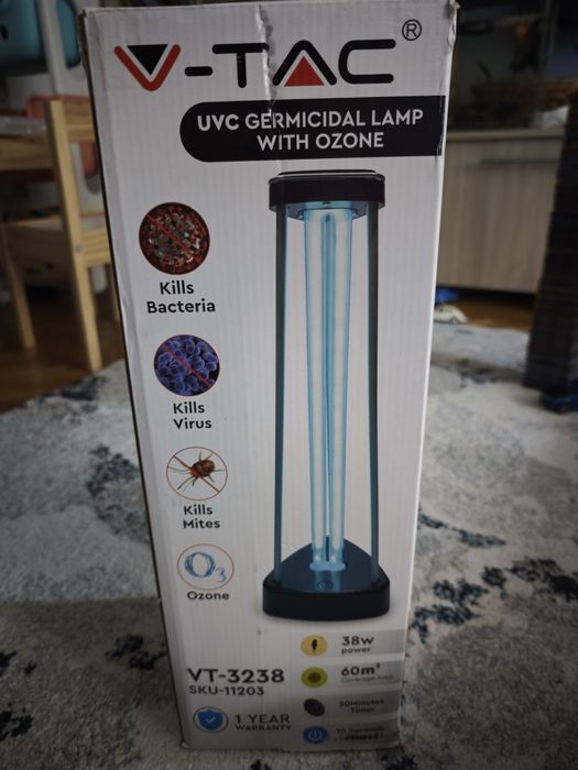Lampa Ultraviolete UV-C Germicidal VT-3238, 38W