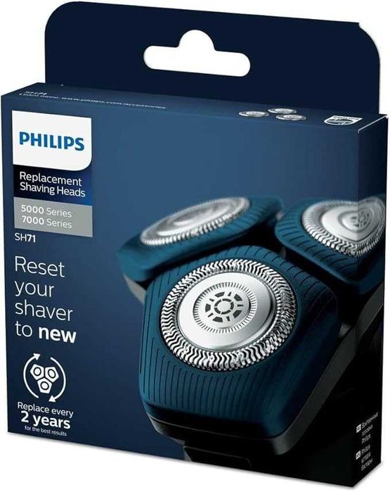 Резервни глави за бръснене Philips SH71/50, съвместими с самобръсначки Philips Series 7000 и Series 5000