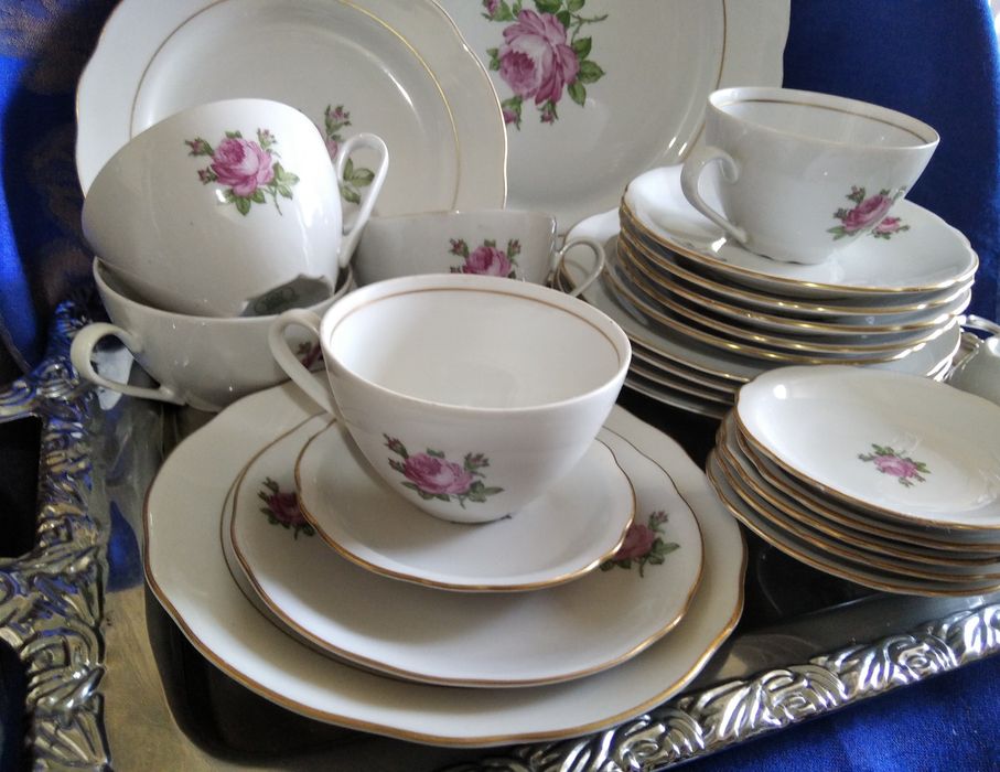 Чайный сервиз "Роза", фарфор Германии, KAHLA