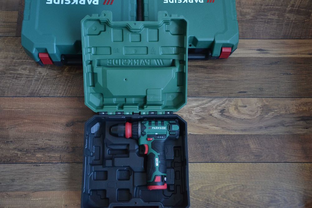 Нови куфари за винтоверти Parkside за 12V и за 20V