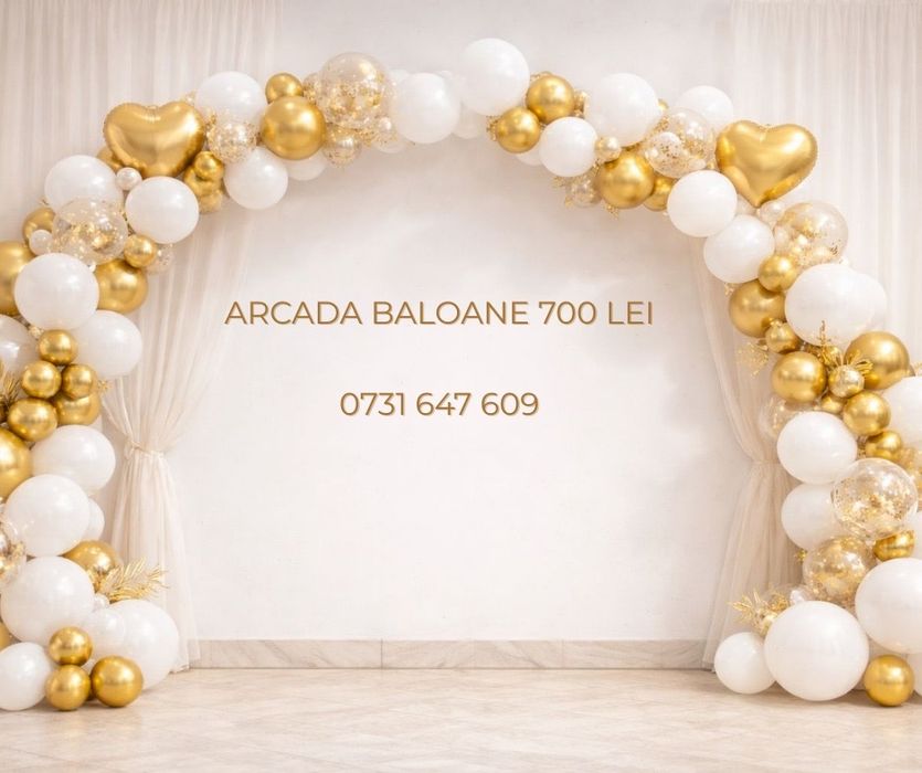 Arcada de baloane pentru evenmente, majorate, nunti ,botezuri .